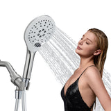 KPW Handheld Shower Head with 59" Hose Brushed Nickel Detachable Shower Head Adjustable Bracket High Pressure Handheld Shower Head RV Shower Head