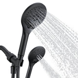 KPW Handheld Shower Head with 59" Hose Matte Black Detachable Shower Head Adjustable Bracket High Pressure Handheld Shower Head RV Shower Head