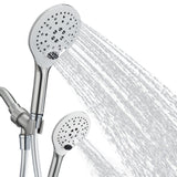 KPW Handheld Shower Head with 59" Hose Brushed Nickel Detachable Shower Head Adjustable Bracket High Pressure Handheld Shower Head RV Shower Head
