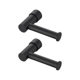 KPW Toilet Paper Holder, Wall Mounted Toilet Roll Holder for Bathroom, Washroom and RV, Matte Black Paper Towel Holder 2 Pack