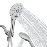 KPW Handheld Shower Head with 59" Hose Brushed Nickel Detachable Shower Head Adjustable Bracket High Pressure Handheld Shower Head RV Shower Head