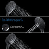 KPW Handheld Shower Head with 59" Hose Matte Black Detachable Shower Head Adjustable Bracket High Pressure Handheld Shower Head RV Shower Head