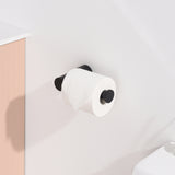 KPW Toilet Paper Holder, Wall Mounted Toilet Roll Holder for Bathroom, Washroom and RV, Matte Black Paper Towel Holder 2 Pack