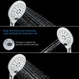 KPW Handheld Shower Head with 59" Hose Brushed Nickel Detachable Shower Head Adjustable Bracket High Pressure Handheld Shower Head RV Shower Head